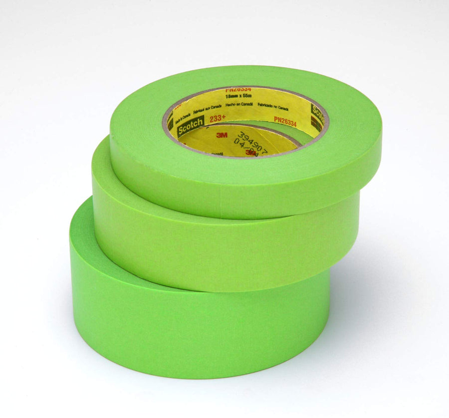 3M Scotch 233+ 26336 24 mm x 55 m Performance Masking Tape - Case of 24