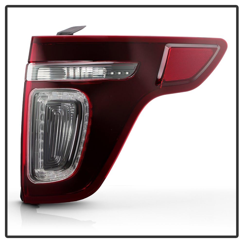 Ford Explorer 11-15 Sport pkg Dark Red LED Tail Light - OE Right Spyder (POE)