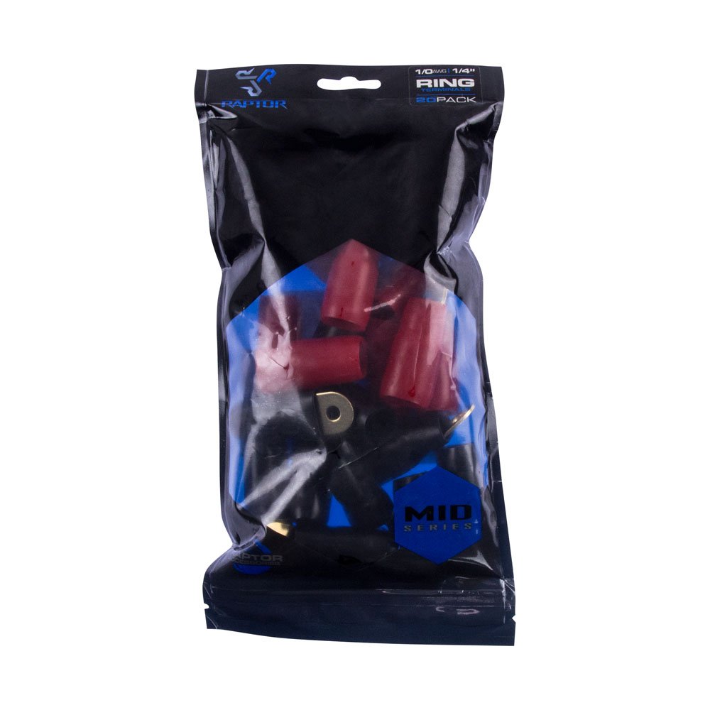 1/0 AWG Gold Ring Terminals Raptor R114RT MID SERIES