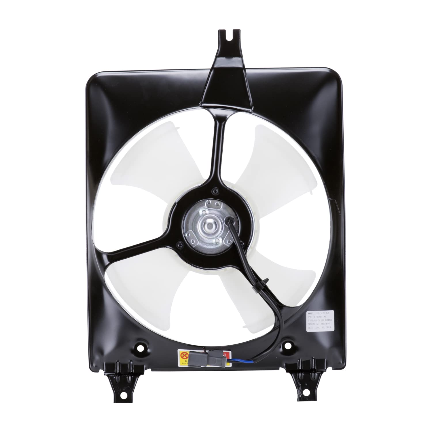Cooling Fan Assembly TYC 610060 Compatible with 1998-2002 Honda Accord, Black