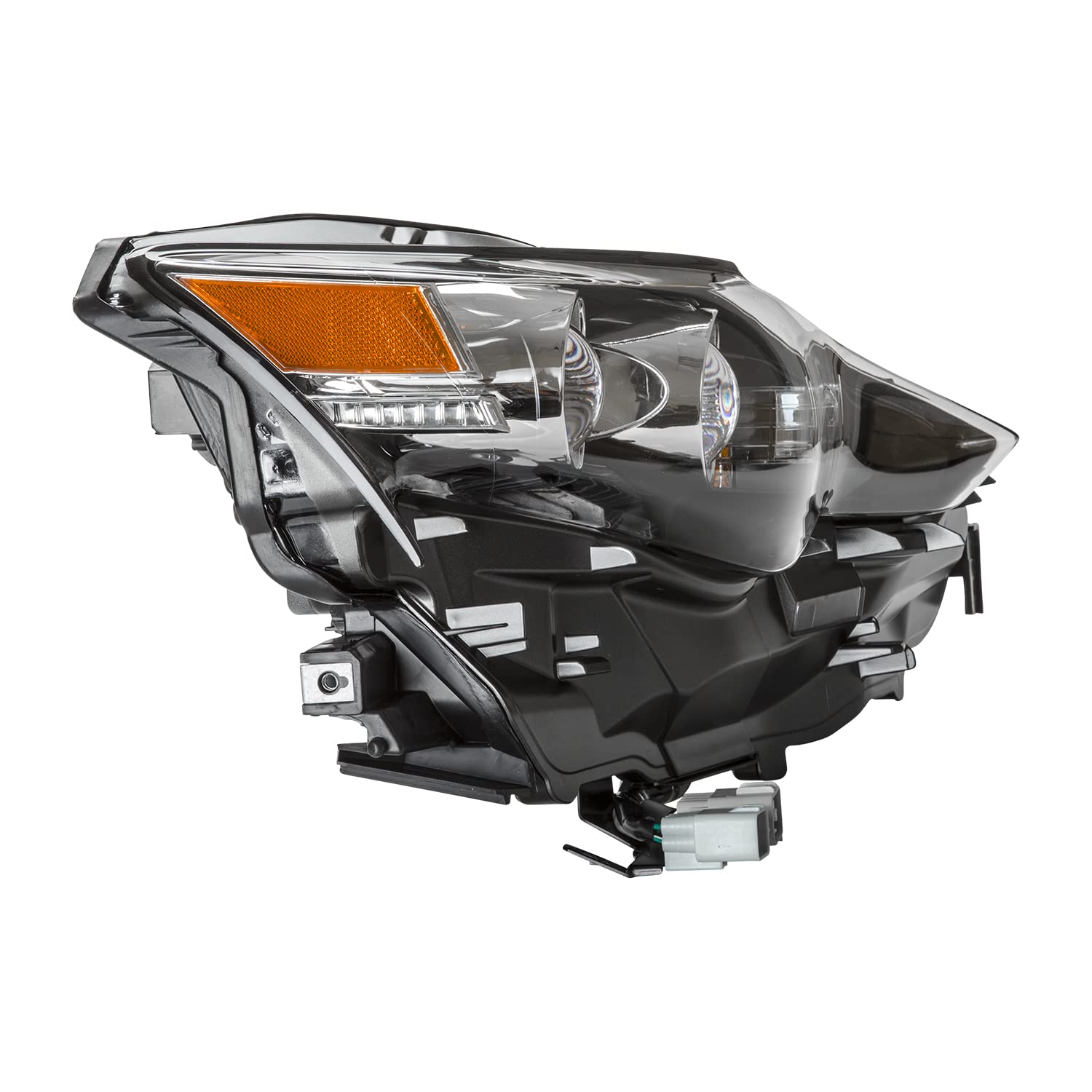 Right TYC Headlight Assembly Compatible with 2014-2016 Lexus IS250