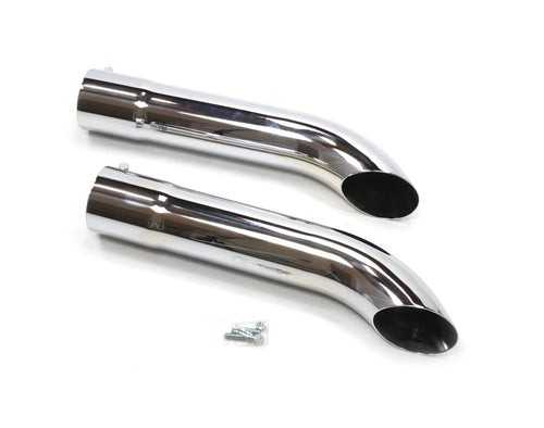 Chrome Patriot Exhaust Side Tube Turnout Muffler H3818