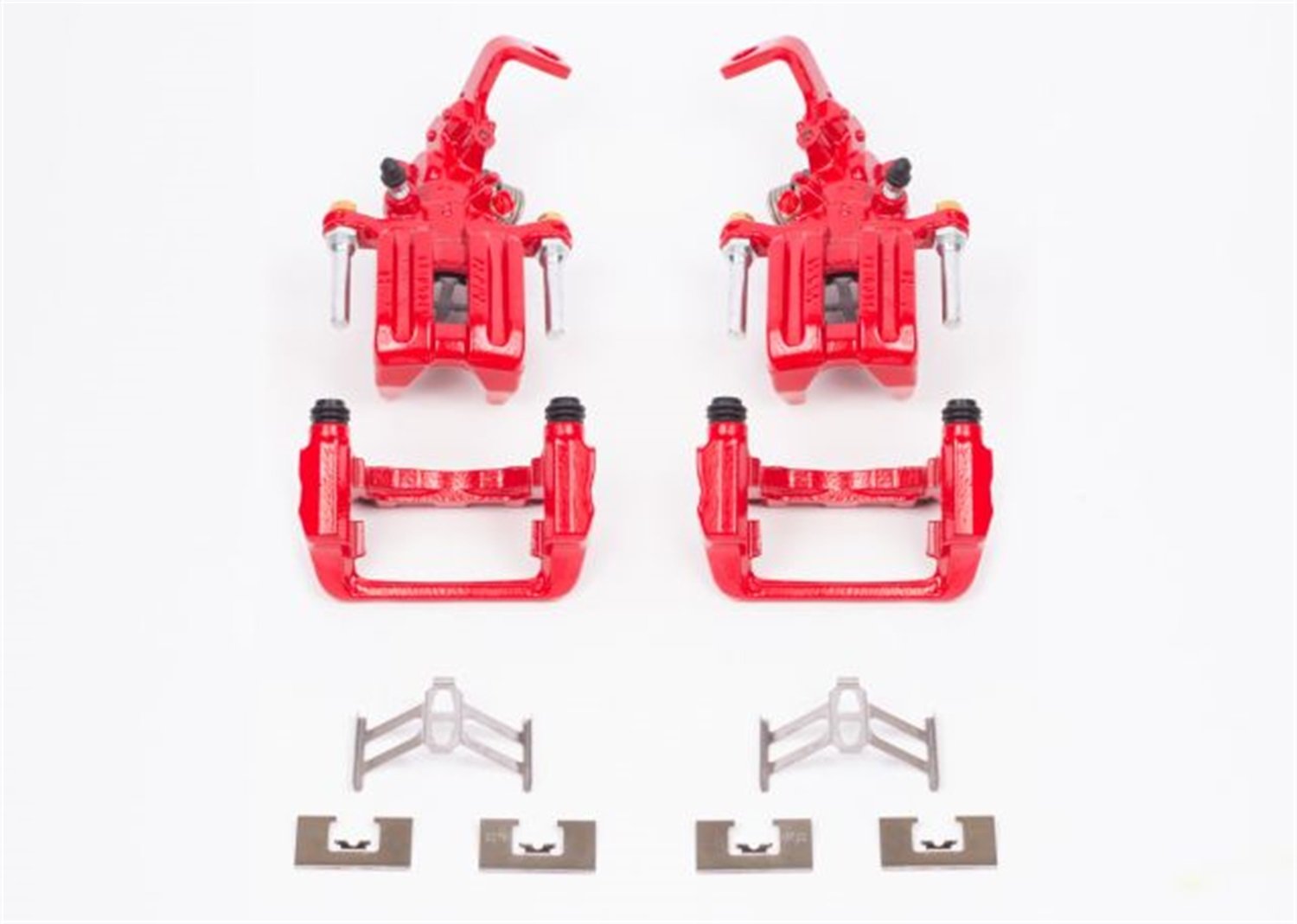 Power Stop Rear S2730 High-Temp Pair of Red Powder Coated Calipers For Honda S2000 2000-2009 [Model Specific]