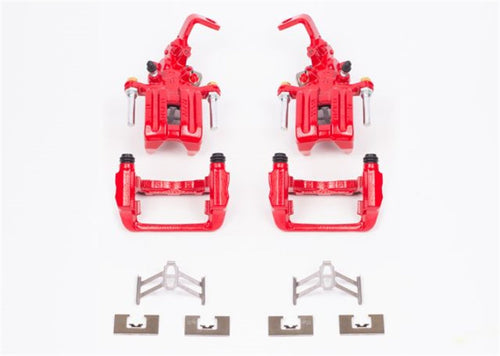 Power Stop Rear S2730 High-Temp Pair of Red Powder Coated Calipers For Honda S2000 2000-2009 [Model Specific]