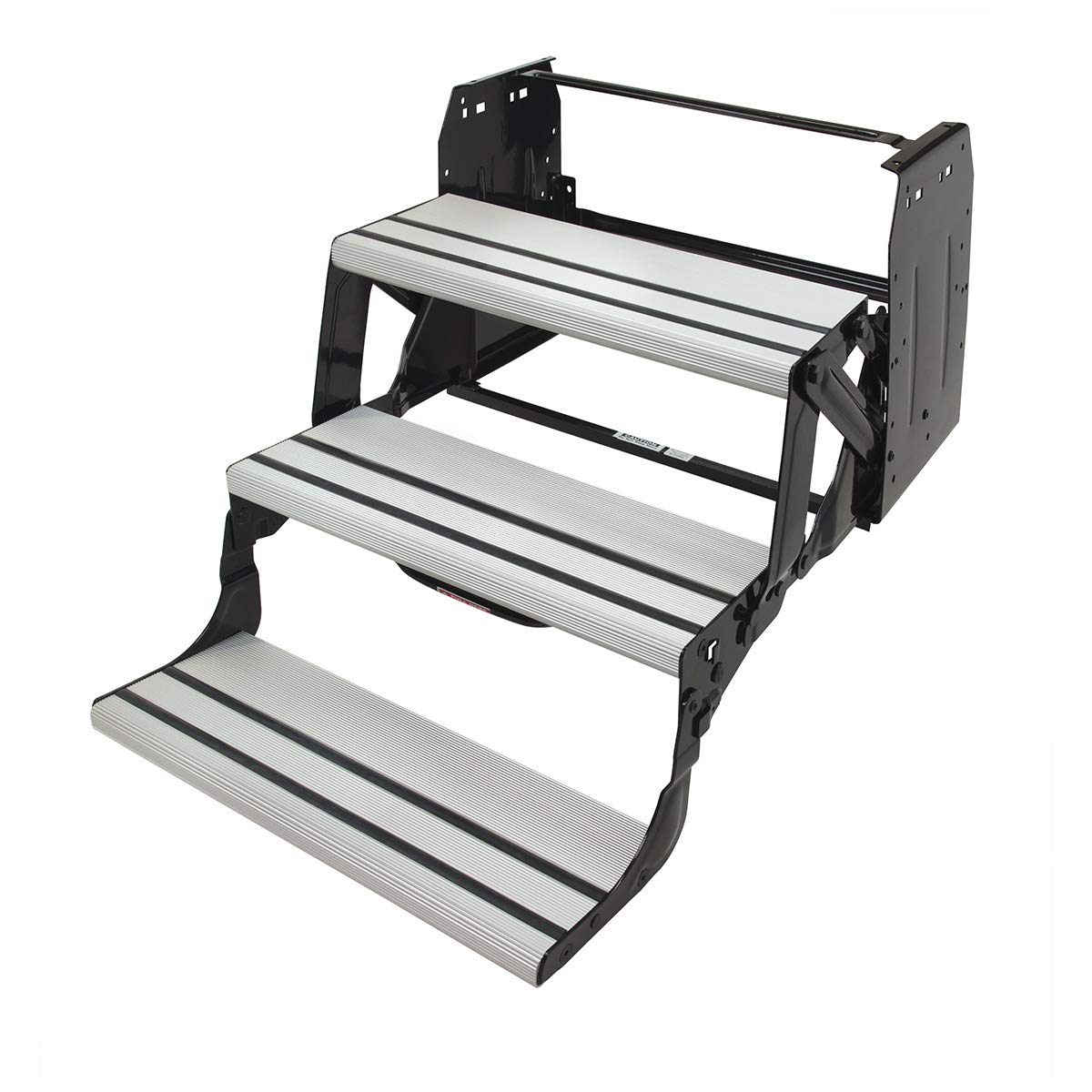 Alumi-Tread Triple Manual Step Lippert Components , Black