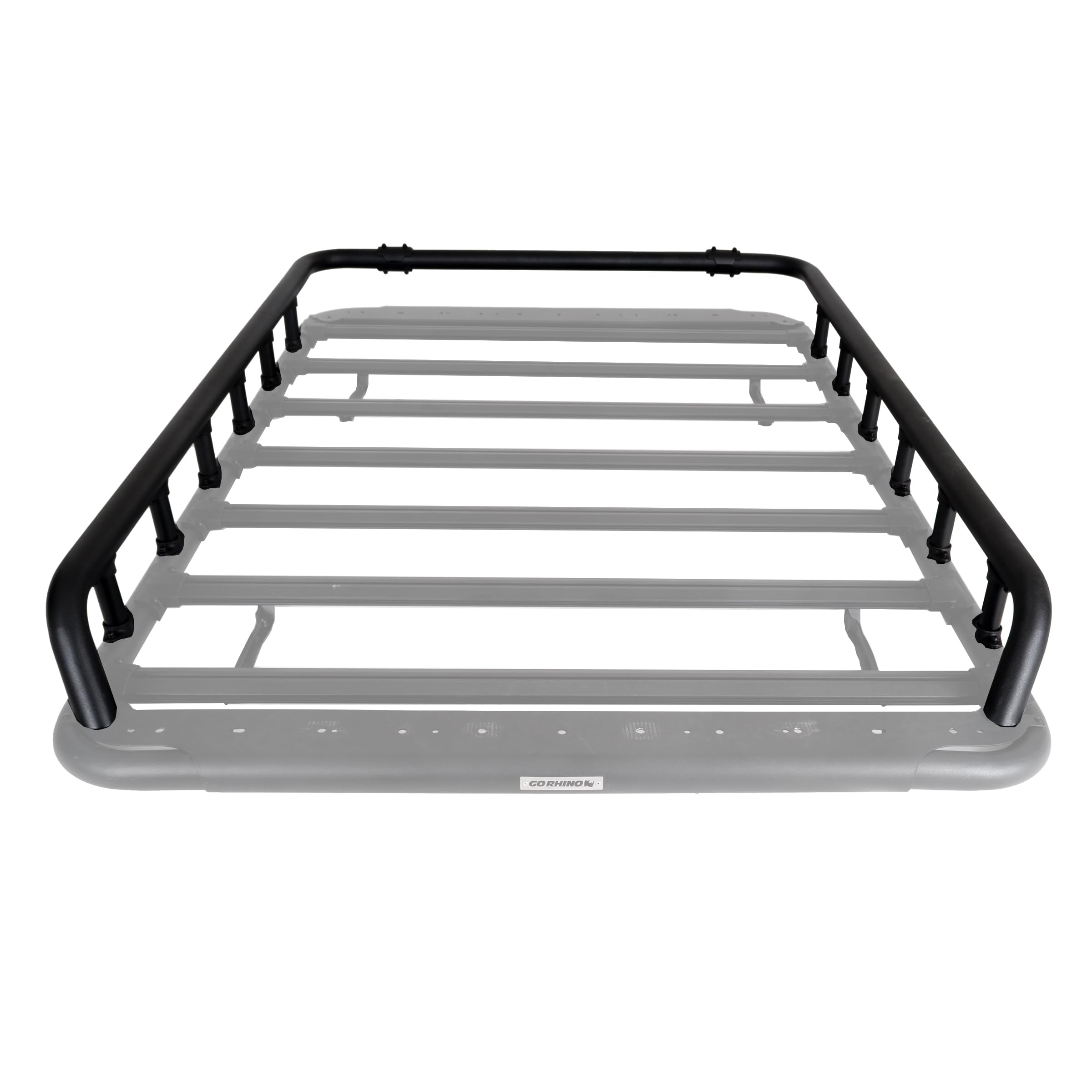 Go Rhino Tri-Rail Kit SRM500 | Aluminum, Textured Black | 5935072T | Fits Go Rhino 75" SRM500 Roof Racks