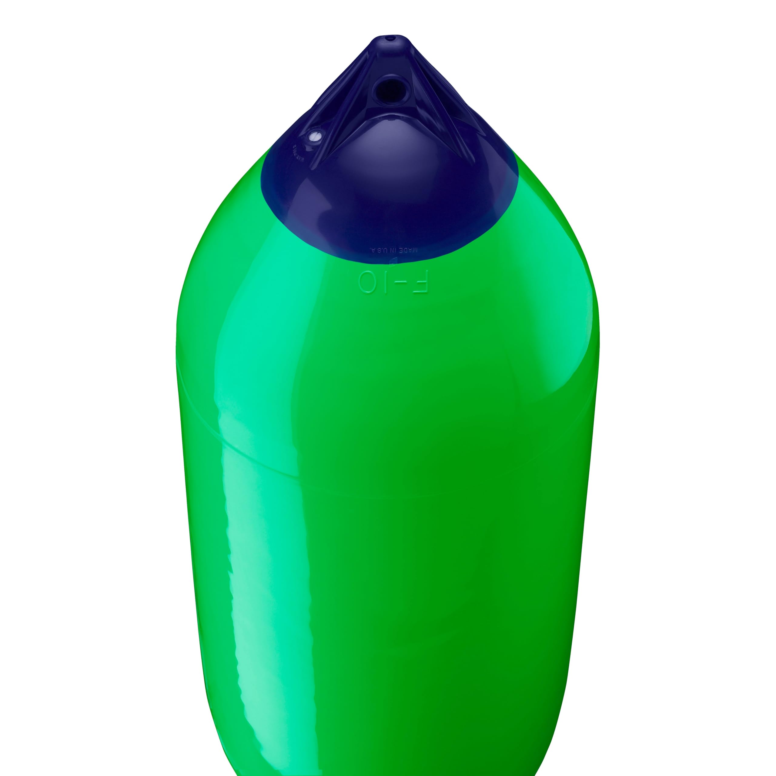 Polyform F-Series Boat Fender Standard F-10 Blue Ropehold - Green
