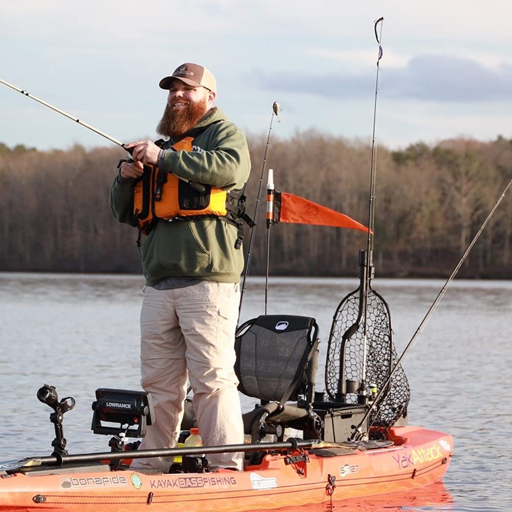 YakAttack Safety Flag Kit ProGlo | Compatible with VISICarbon Pro and VISIPole II | Multipurpose Kayak Visibility Accessory | Durable Nylon Construction | Made in USA