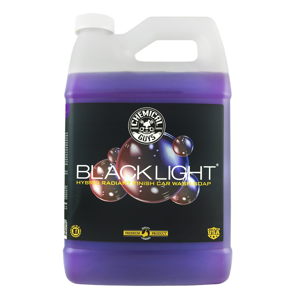 Chemical Guys Black Light CWS619 Foaming Car Wash Soap (Works with Foam Cannons, Foam Guns or Bucket Washes) Safe for Cars, Trucks, Motorcycles, RVs & More, 128 fl oz (1 Gallon), Black Cherry Scent