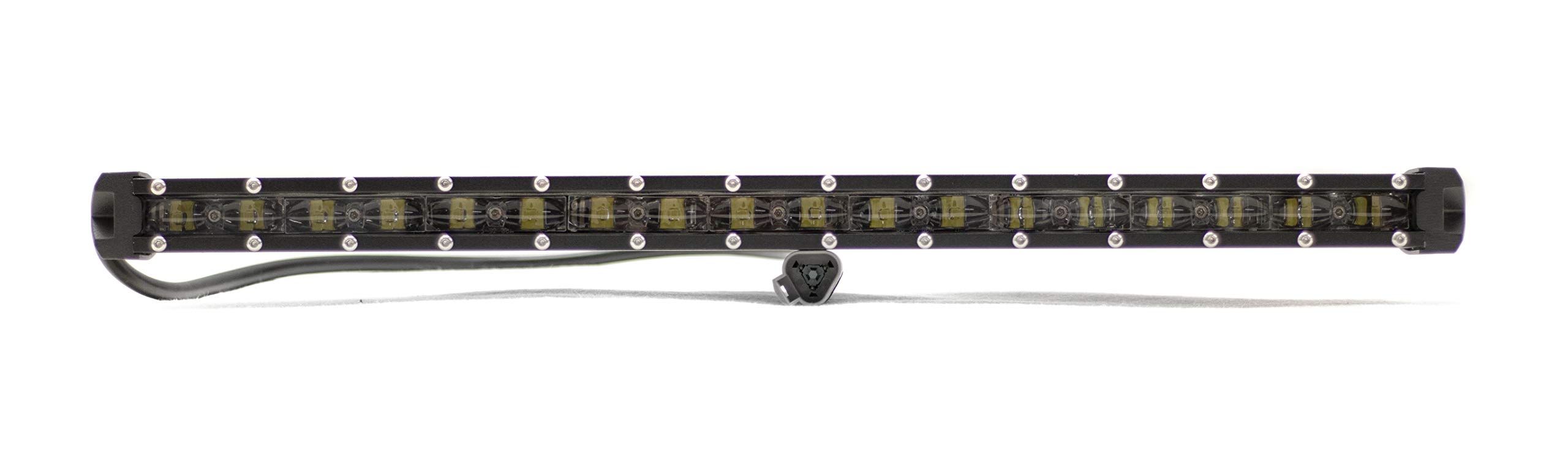 Race Sport RSLP20 20in LoPro 5w Ultra Slim LED Light Bar with Amber Marker - Running Light Function 90w - Includes Rocker Switch Harness