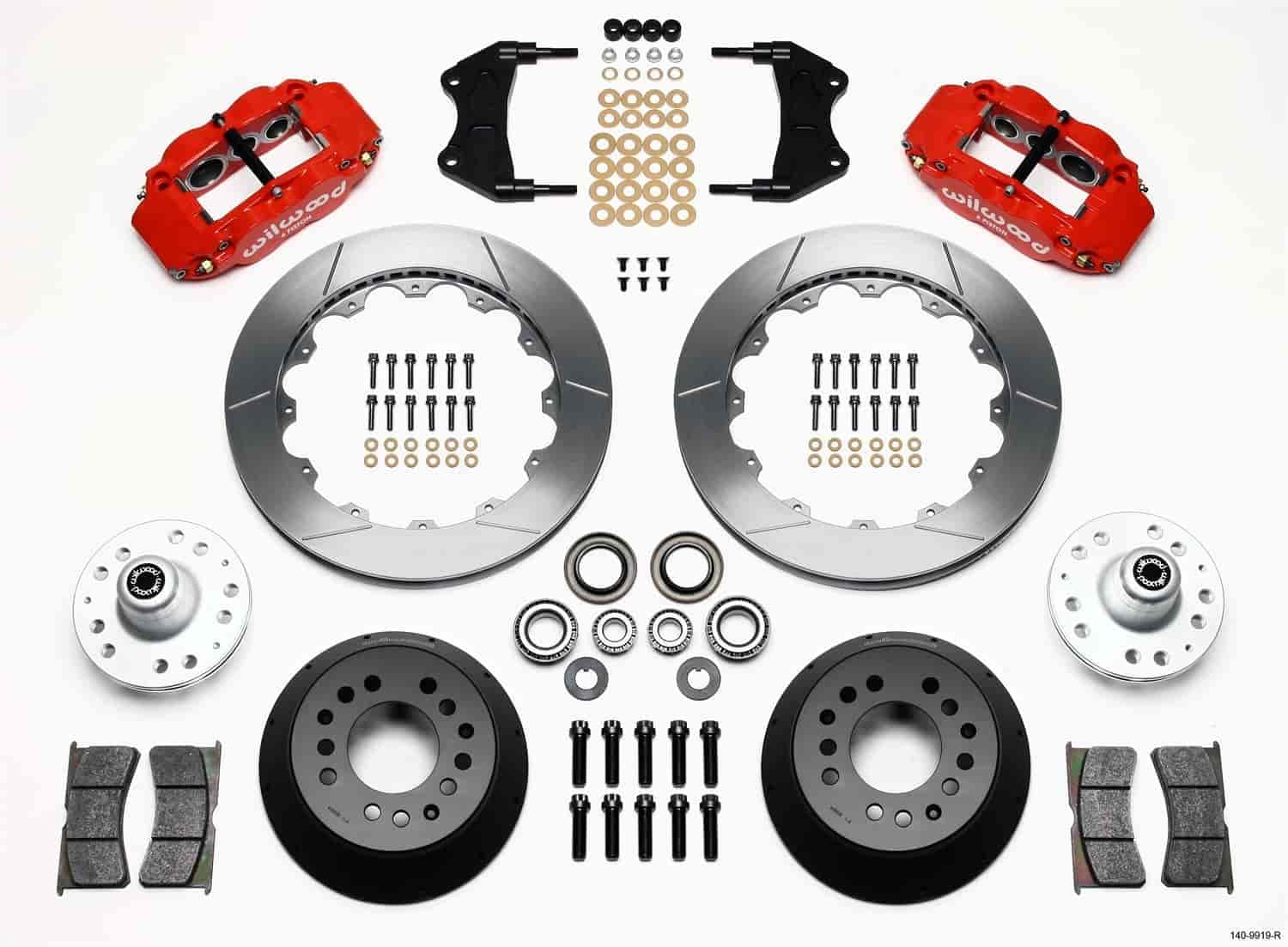 12.88" FNSL6R Hub Kit, Front Red