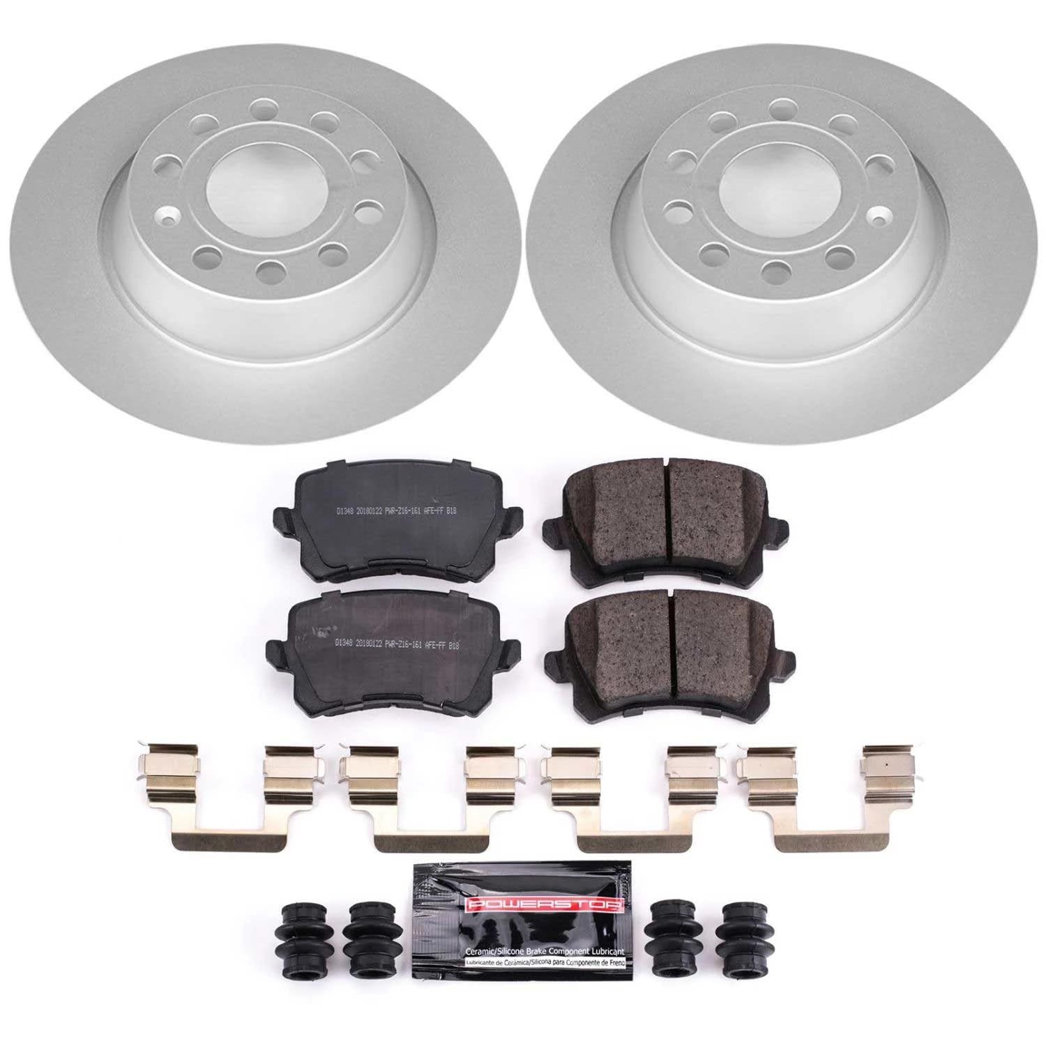 Power Stop CRK7324 Z23 Evolution Geomet Coated Brake Kit For Audi, Audi Q3 Quat, VW CC, VW Tiguan, VW Tiguan Limited [Model Specific]