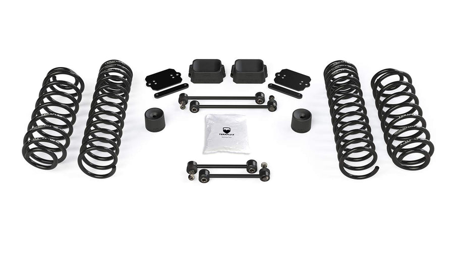 JL TeraFlex 1354200 4dr: 2.5” Coil Spring Base Lift Kit – No Shock Absorbers