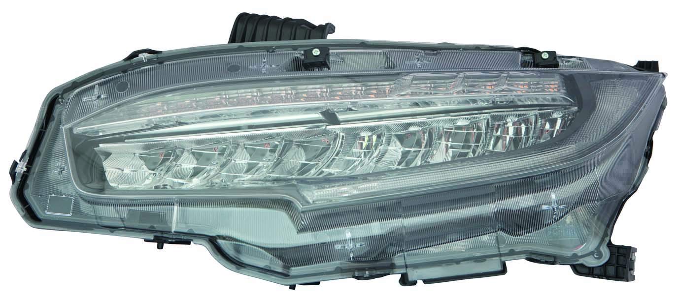 Headlight DEPO For 2016-2018 Honda Civic Sedan Driver Side Assembly Led Capa HO2502176C