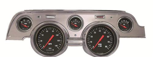 Hot Rod Classic Instruments MU67HRBA - Brushed Aluminum - Standard Speedometer