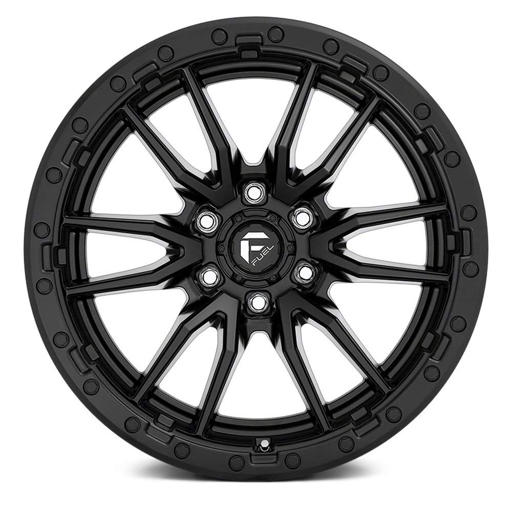 D679 Fuel REBEL Black Wheel with Painted and TPMS Compatible (18 x 9. inches /6 x 67 mm, 1 mm Offset)
