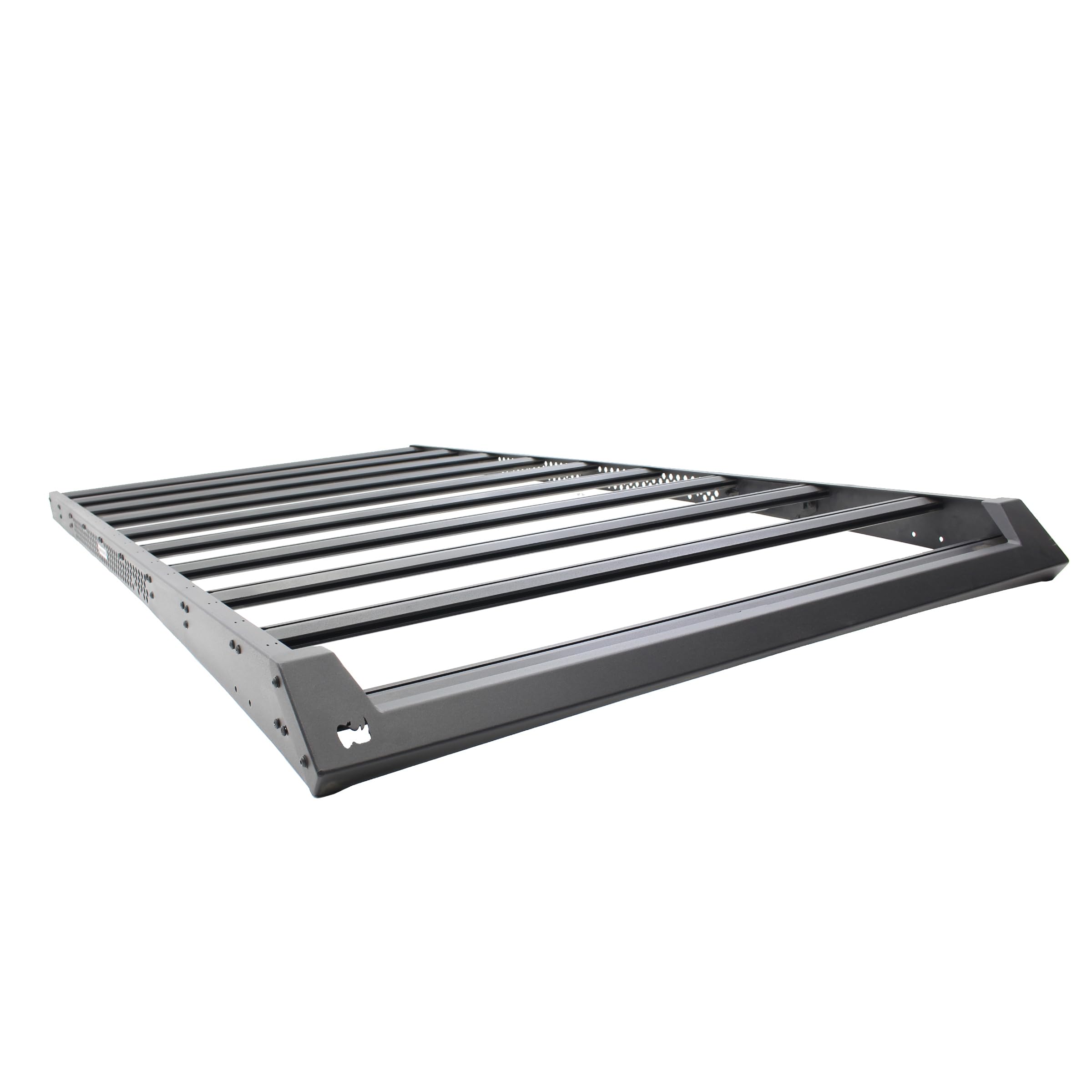 Ceros Go Rhino Low Profile Roof Rack | Aluminum, Textured Black | 5933001T | Fits 2010 - 2023 Toyota 4Runner