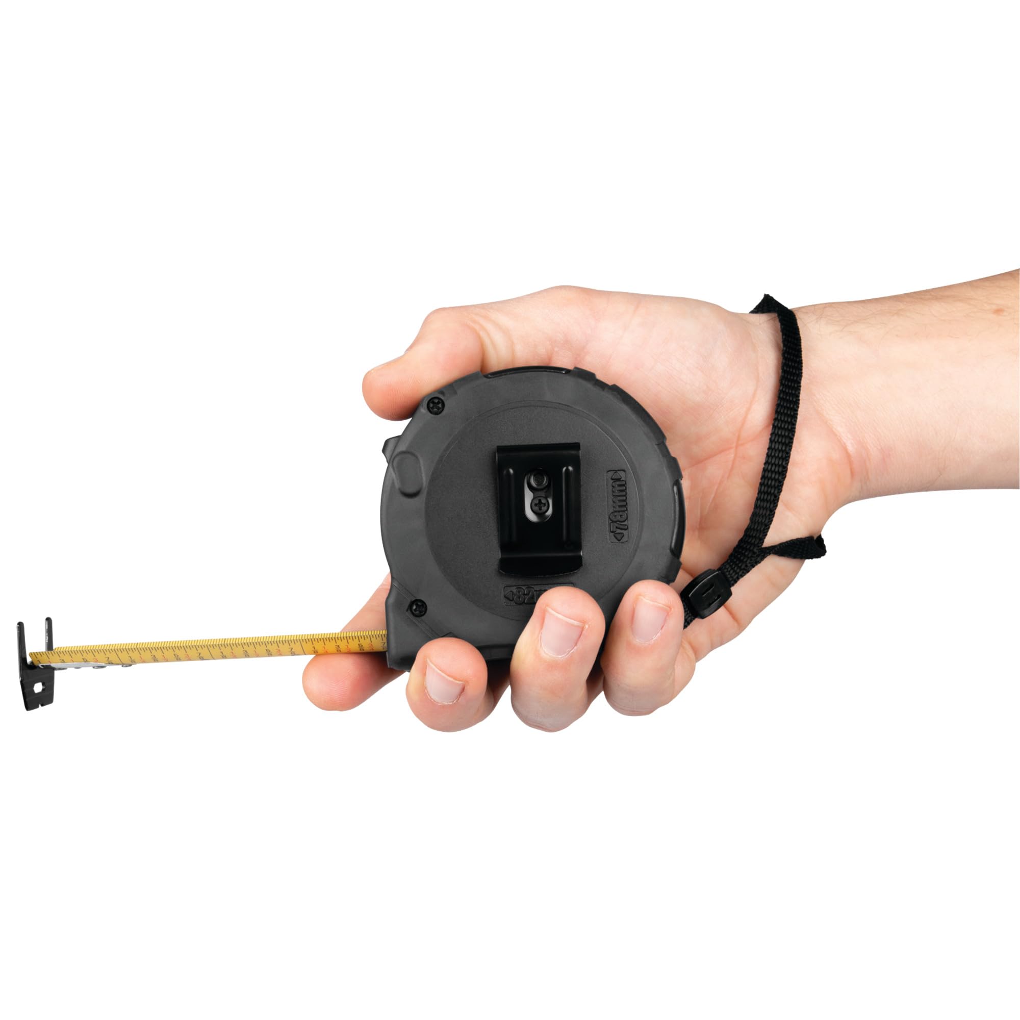 W5054 Performance Tool Rubber Coated Tape Measure - High-Accuracy, Extra-Wide Thumb Release, and Dual-Sided End Hook for Easy Measurements