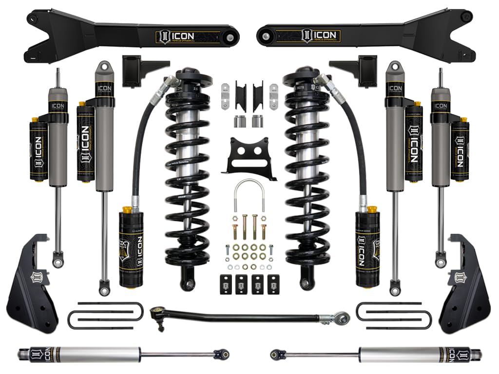 4-5.5" Lift ICON Stage 6 Suspension System, w/Radius Arm, Compatible with 17-22 Ford F250/F350, K63156R