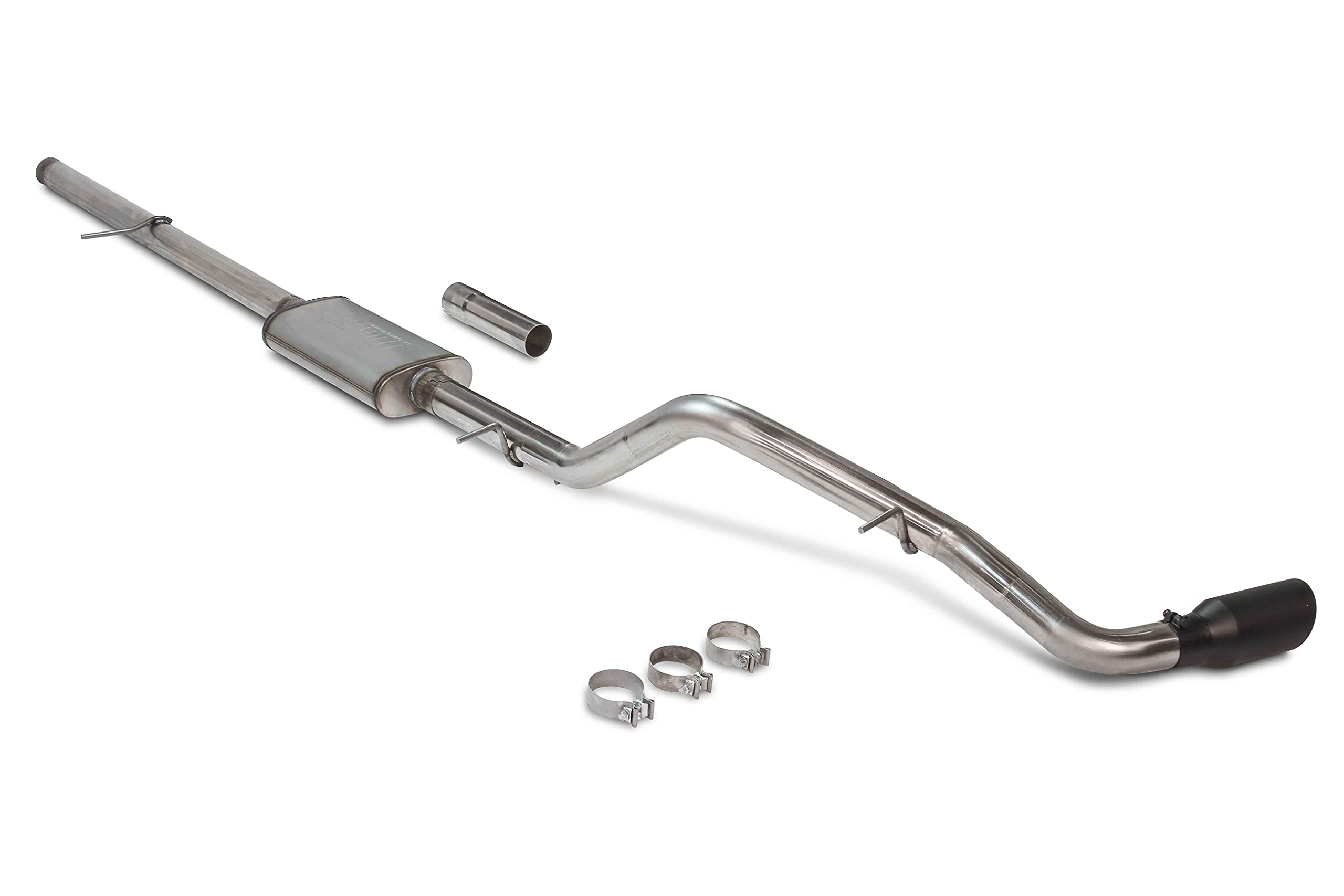 Flowmaster FlowFX Cat-Back Exhaust 3 Inch 409 Stainless 4.5 Inch Black Ceramic 304 Stainless Tip Compatible with 2019-2025 Chevy Silverado GMC Sierra 1500 5.3L 2/4WD 148 & 157 Inch Wheelbase