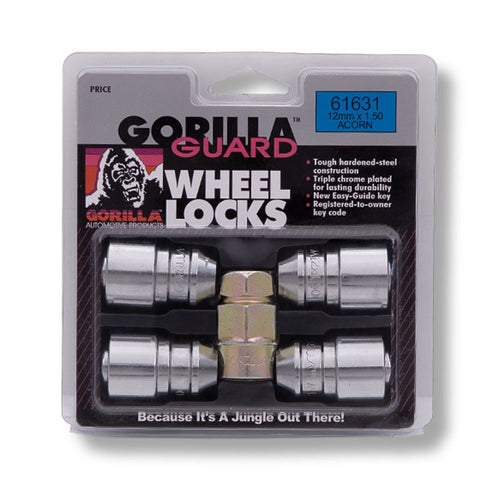 Gorilla 61631 Automotive Acorn Gorilla Guard Locks (12mm x 1.50 Thread Size) - Pack of 4