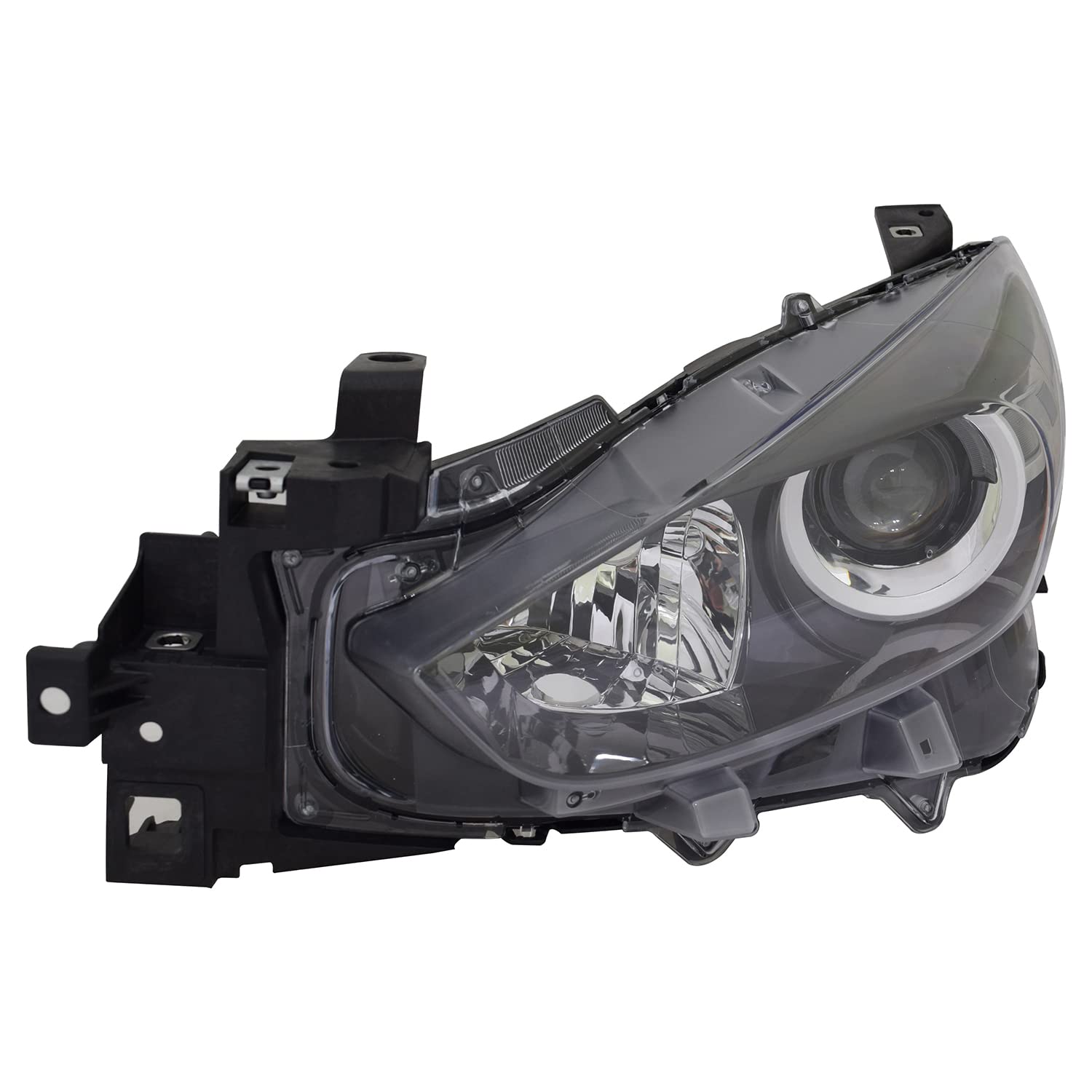 Left TYC Headlight Assembly Compatible with 2017-2018 Mazda Mazda3