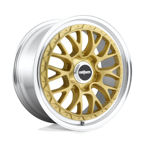 Rotiform 18X8.5 5X100 R156 MATTE GOLD MACHINED Rim Wheel