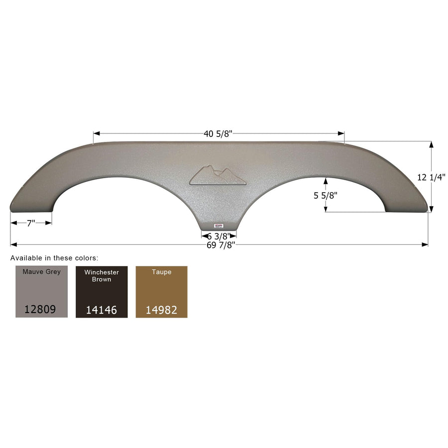 Fender Skirt ICON, Tandem, Keystone, FS2809, Mauve Grey