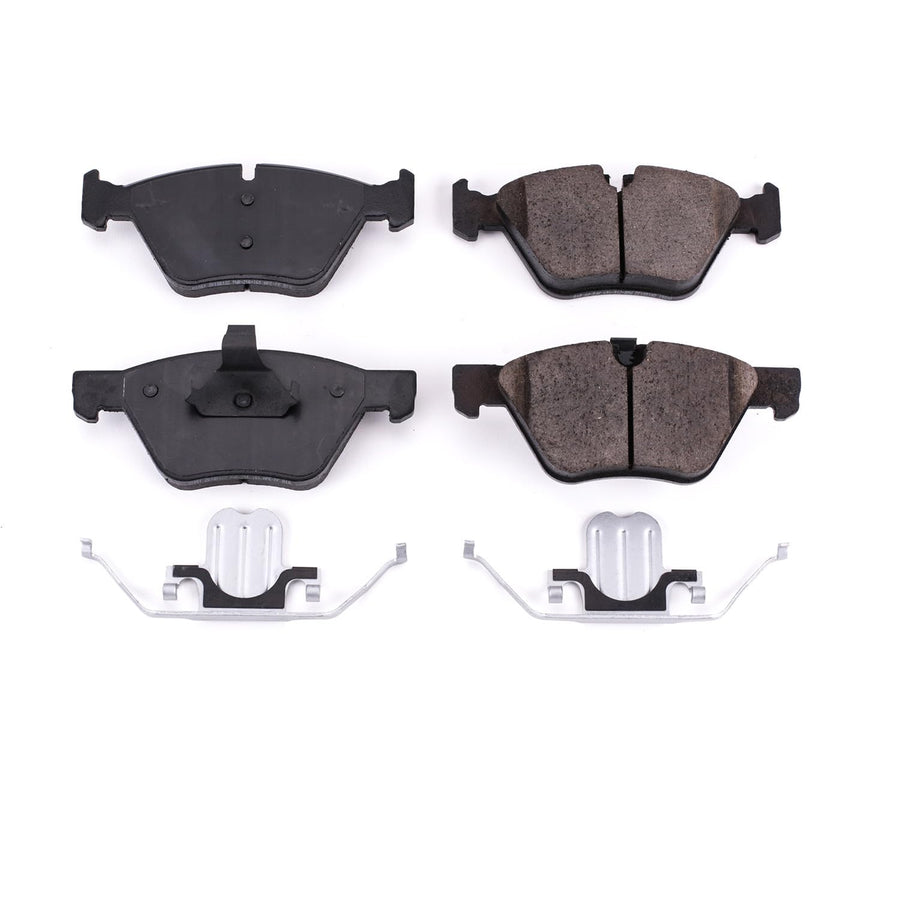 Power Stop Front Brake Kit For BMW 323i 2006-07 |325i 2006 |325xi 2006 |328i 2007 |328xi 2007 |2006 BMW 330i - Ceramic Brake Pads With Installation Hardware, 17-1061