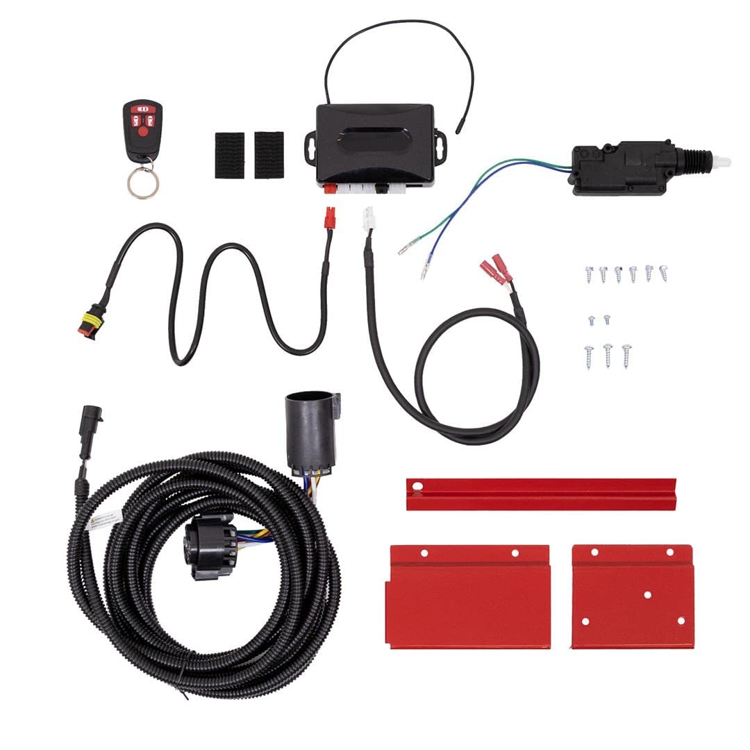 RKE Kit Model PS8003, Hitch Wire Harness, Saddle Box, Red