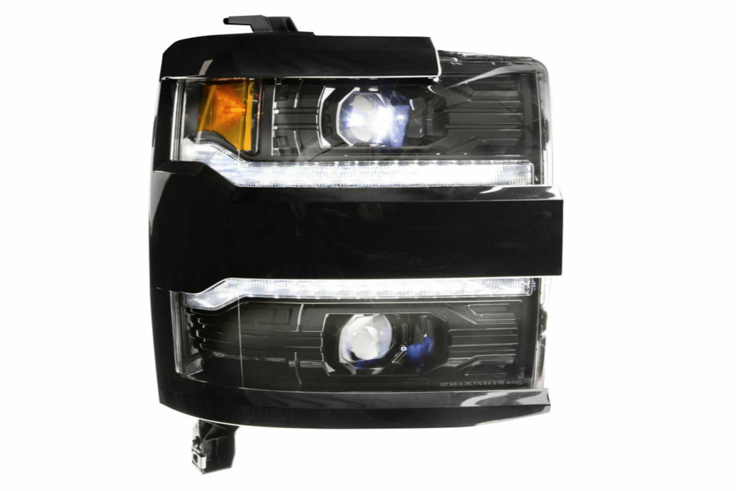Morimoto XB LED Headlights fits 2015-2019 Chevrolet Silverado HD with Chrome Bezel, Plug and Play Headlight Assemblies (LF541, LF541.C)
