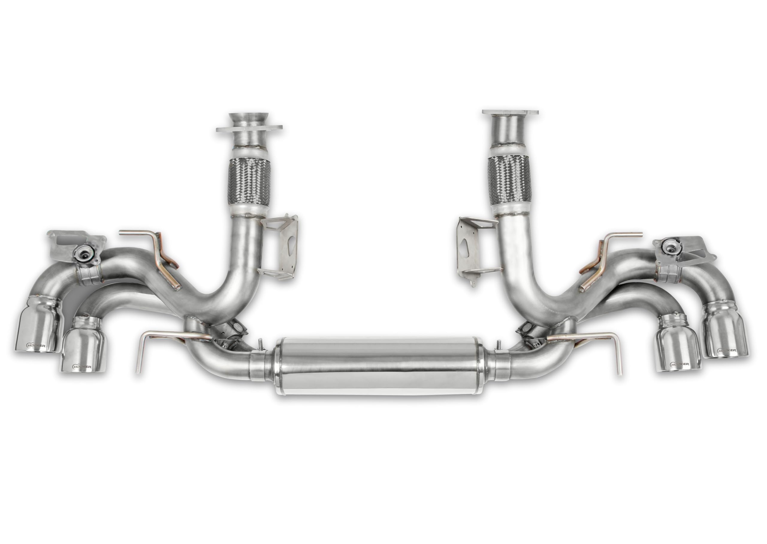 Hooker Blackheart Cat-Back Exhaust BH13236 3" to 2.5" with NPP Dual Mode and AFM Valve Simulators 304SS