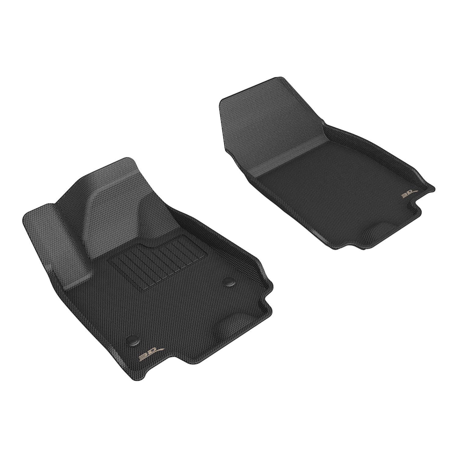 Compatible 3D MAXpider Kagu Floor Mat (Black) with Chevrolet Equinox EV 2024-2026 - Front Row