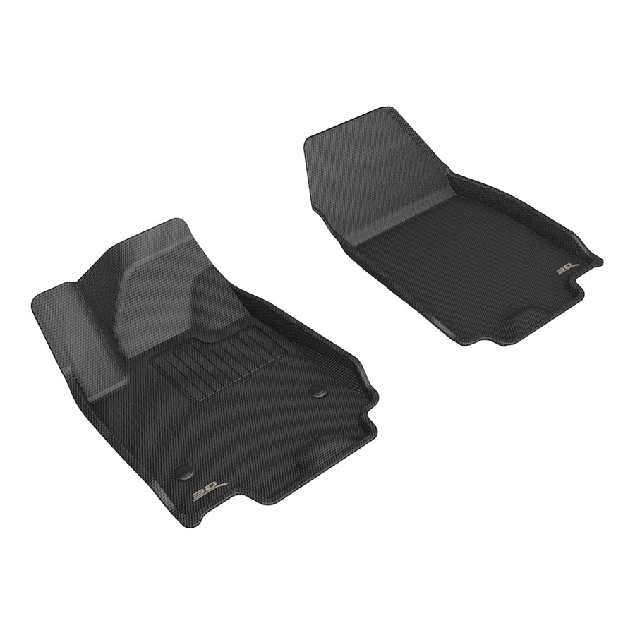 Compatible 3D MAXpider Kagu Floor Mat (Black) with Chevrolet Equinox EV 2024-2026 - Front Row