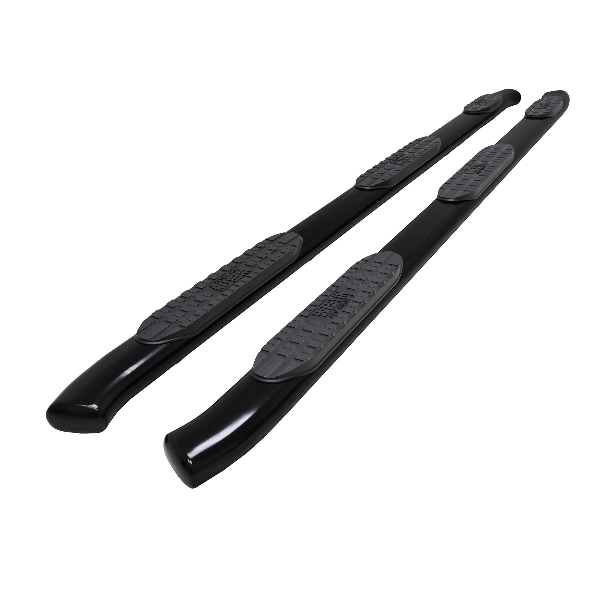 Westin PRO TRAXX 5 Oval Wheel to Wheel Nerf Bars fits 2020-2025 Silverado Sierra 2500 3500 Crew Cab 6'5" Bed Black Pair