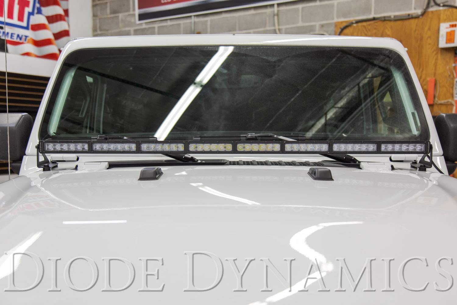 Hood Bracket Kit Diode Dynamics for 2018-2021 Jeep JL Wrangler/Gladiator