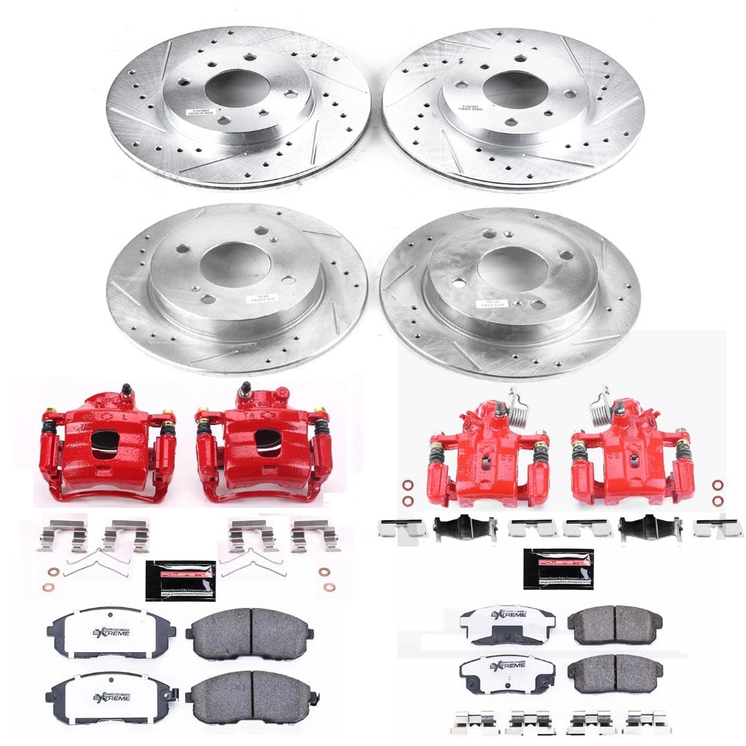 Power Stop Z26 KC751-26 Front & Rear Street Warrior Brake Kit Nissan For Nissan Sentra 2001 [Model Specific]