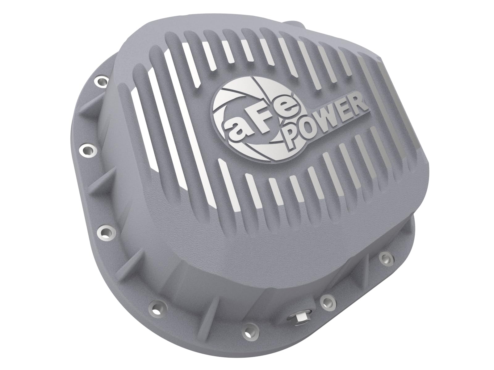 aFe POWER Differential Cover Street Series Raw w/Machined Fins - #46-70020 - Ford F-250/F-350/Excursion 86-25 V8 (td) (10.25/10.50-12)