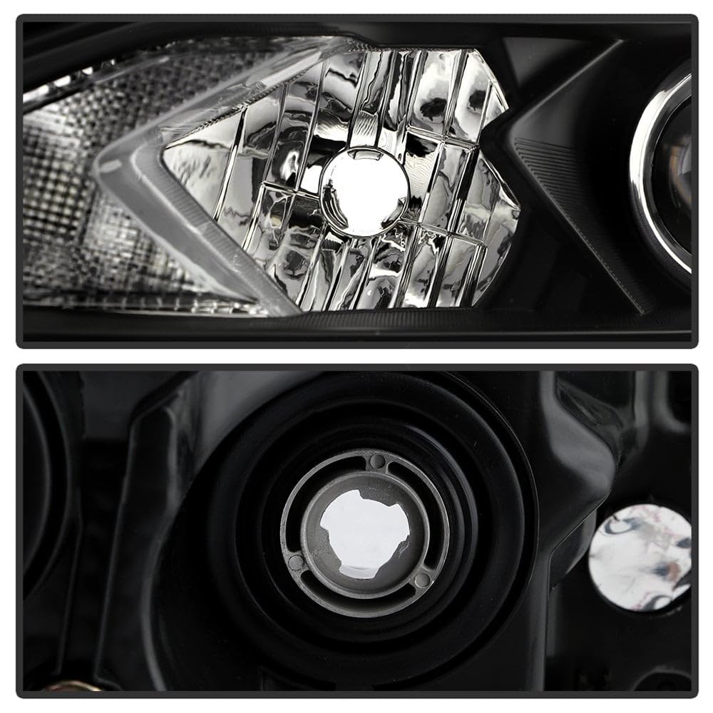 (xTune) Nissan Altima 4Dr 16-18 (OE Style) Switch Black LED Signal DRL Halogen Headlights - Low Beam-H11(Included) ; High Beam-H9(Included) ; Signal-LED(Included) - Black