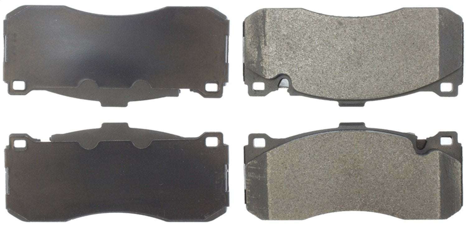 Front StopTech 308.13710 Brake Pads with Shims; Street