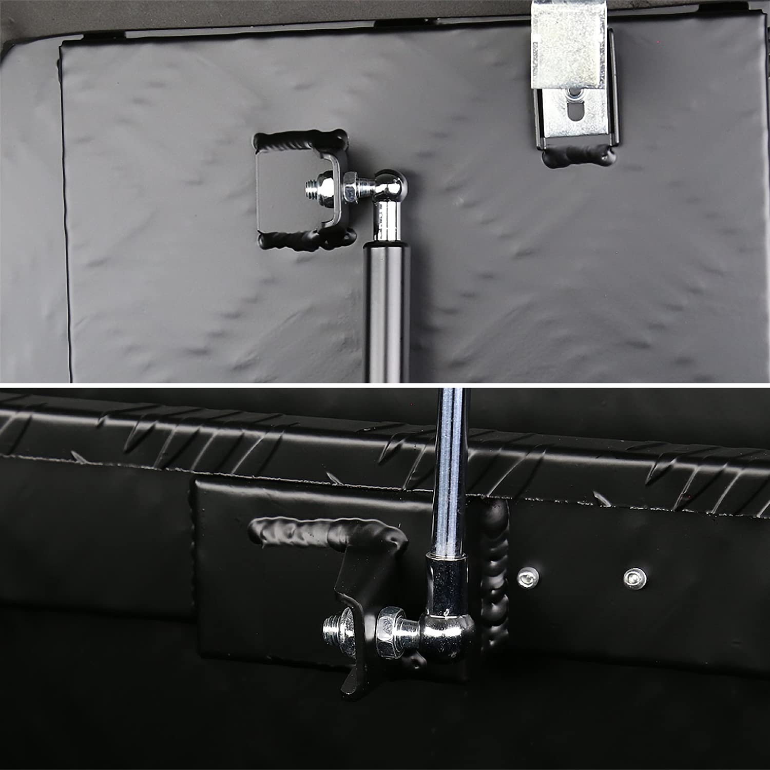 29x16x18 Truck Pickup Bed Utility Chest Aluminum Black Tool Box Trailer Storage W/Lock Key SPEC-D TUNING