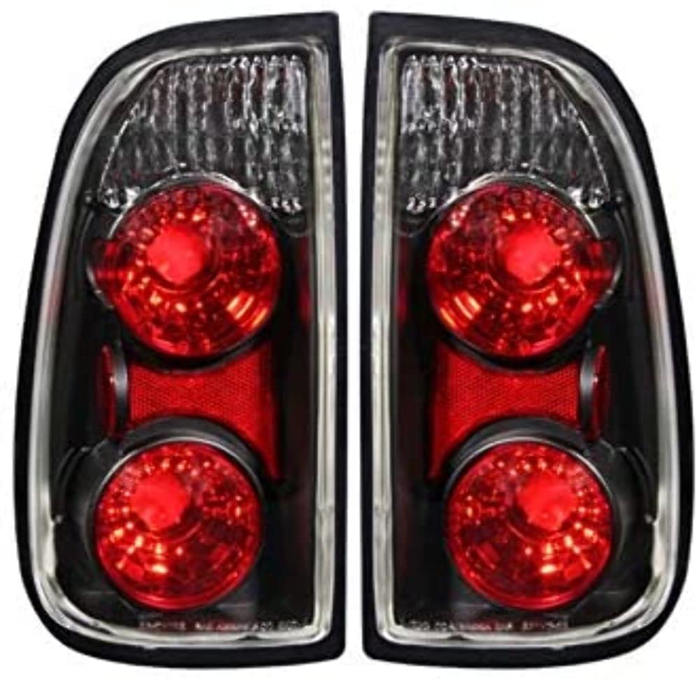 Black Euro Tail Light Set-Clear Lens ANZO USA 211126