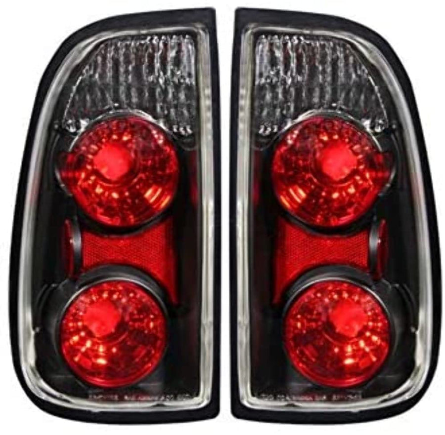 Black Euro Tail Light Set-Clear Lens ANZO USA 211126