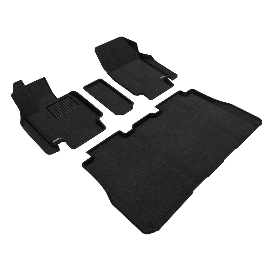 3D MAXpider Floor Mat Elegant (Black) Compatible with Tesla Cybertruck 2024-2026 Elegant Black R1 R2