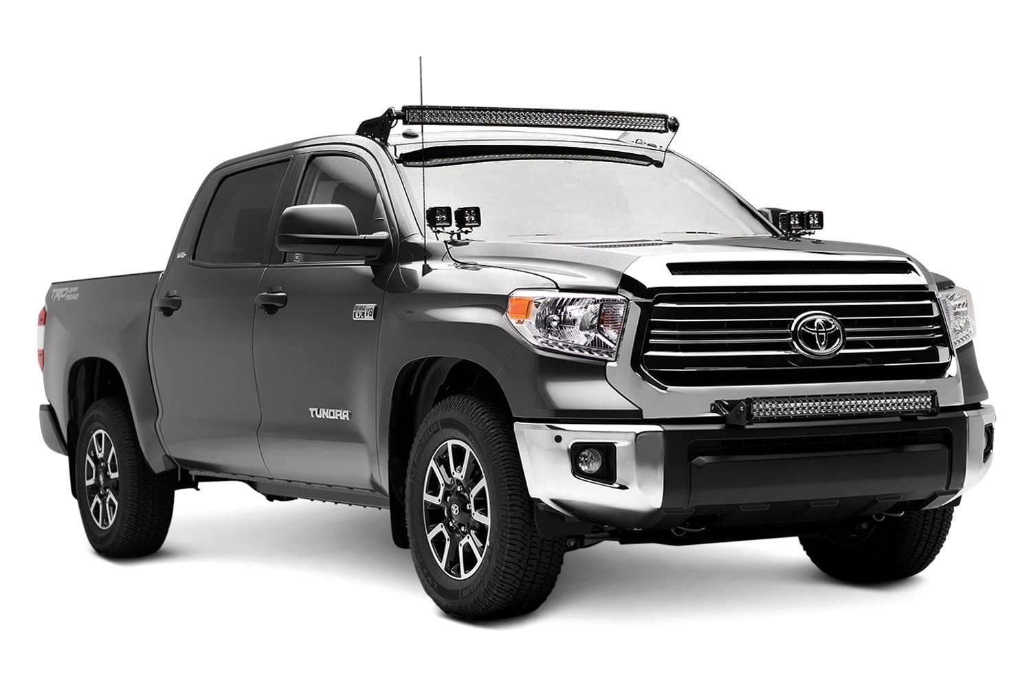 ZROADZ Black Front Bumper LED Light Bar KIT Z329641-KIT 2014-2016 TOYOTA TUNDRA