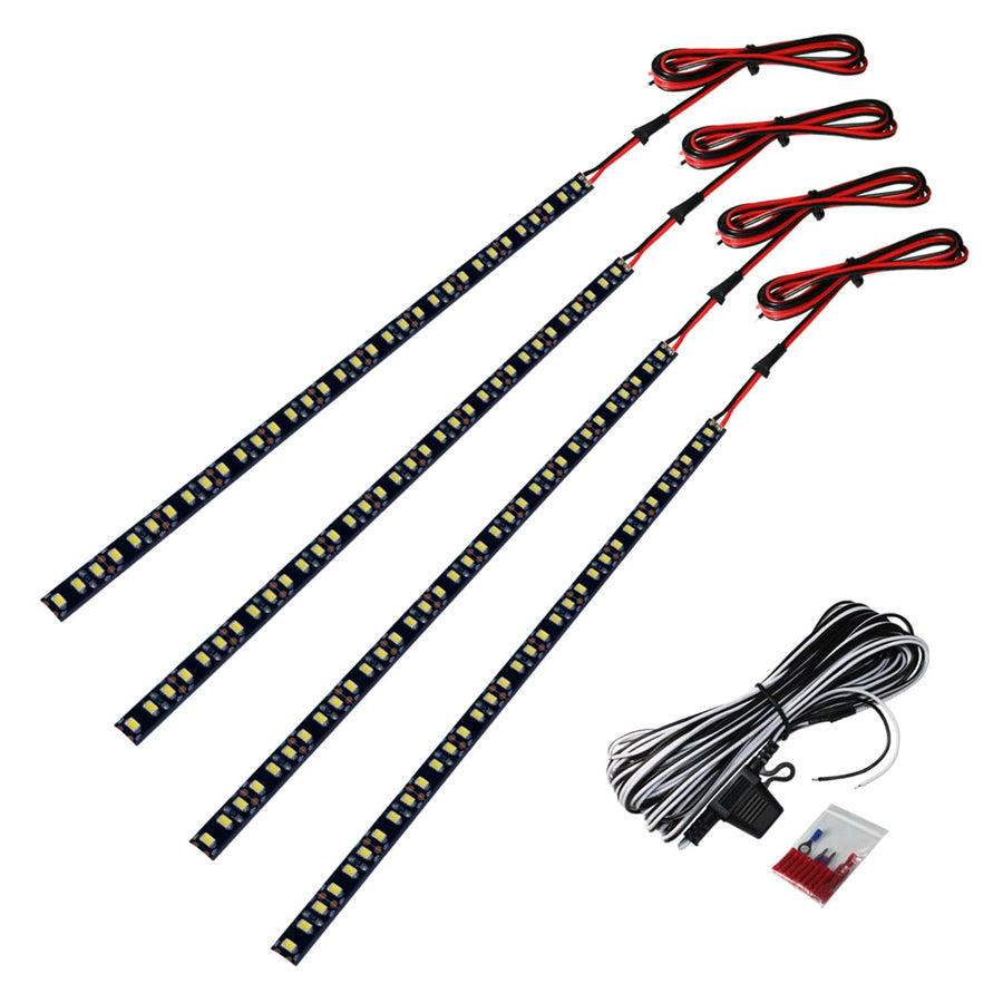 White Raptor Series UNV-LED-Light-KIT-White: White Led Lights - 10 in Universal Led Light Strip Kit