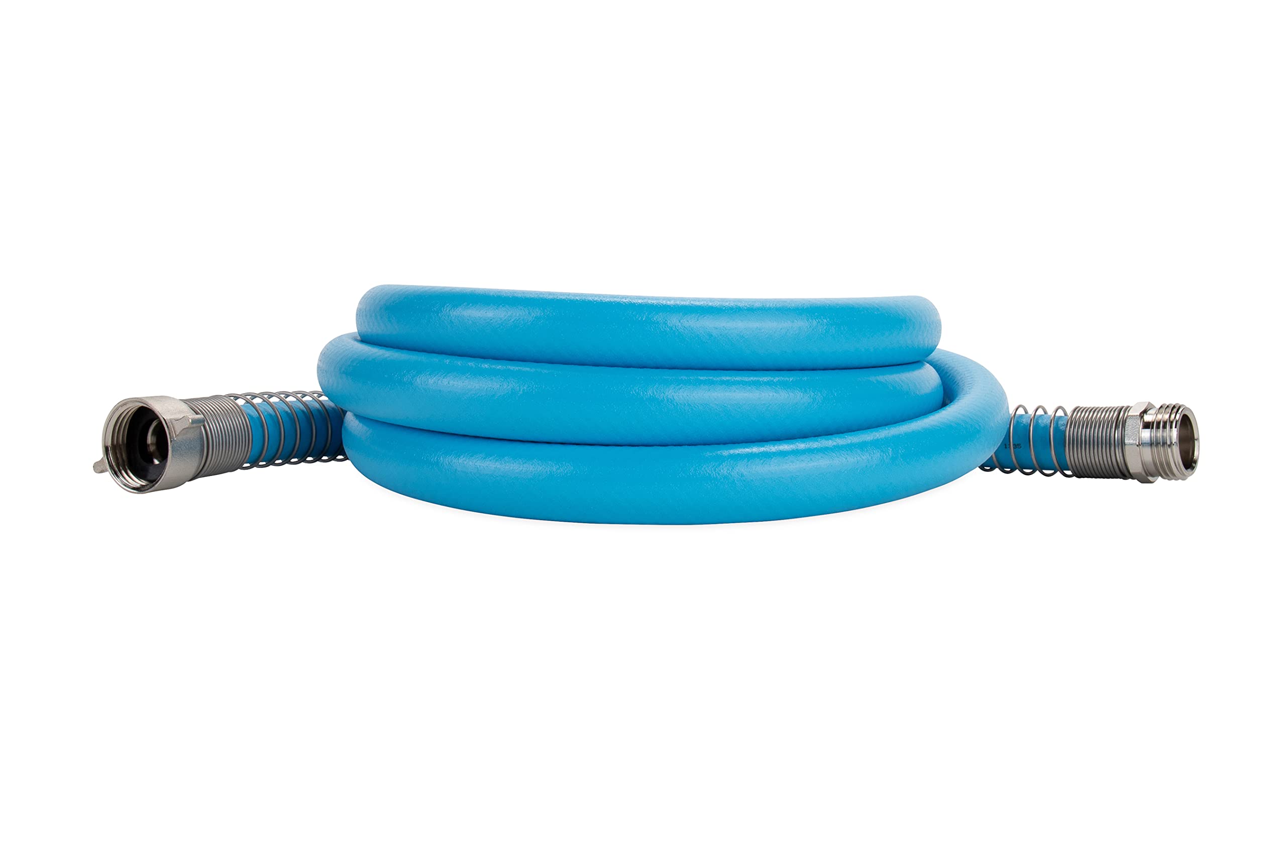 EVOFlex Camco 10-Ft RV Drinking Water Hose - Features Extra Flexible Design w/Stainless Steel Strain Relief Ends - Lead-Free, BPA-Free and Phthalate-Free - 5/8” Inside Diameter (22592)