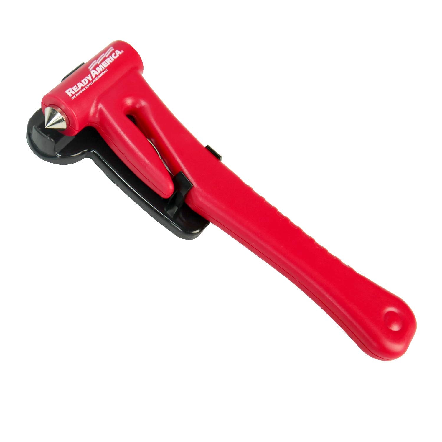 Ready America Auto Emergency Hammer 75403 & Seat Belt Cutter, Red, 1 Count (Pack of 1)