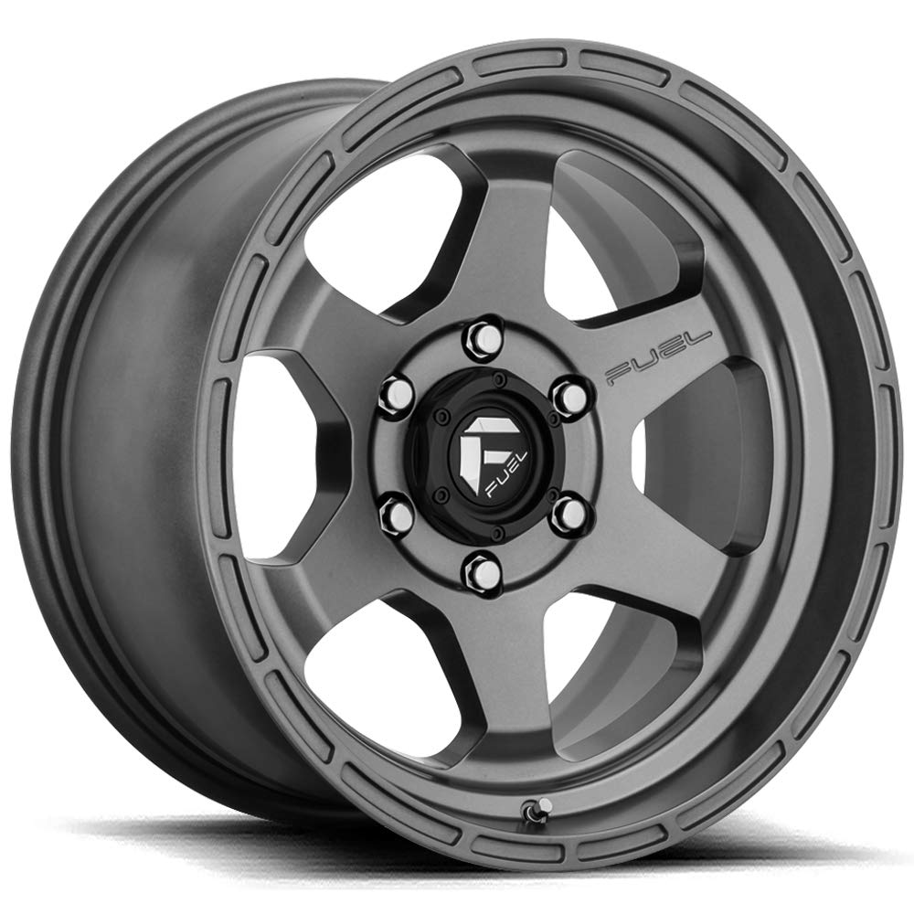 D665 Fuel Offroad SHOK Gun Metal Wheel with Painted and TPMS Compatible (17 x 9. inches /6 x 87 mm, 1 mm Offset)