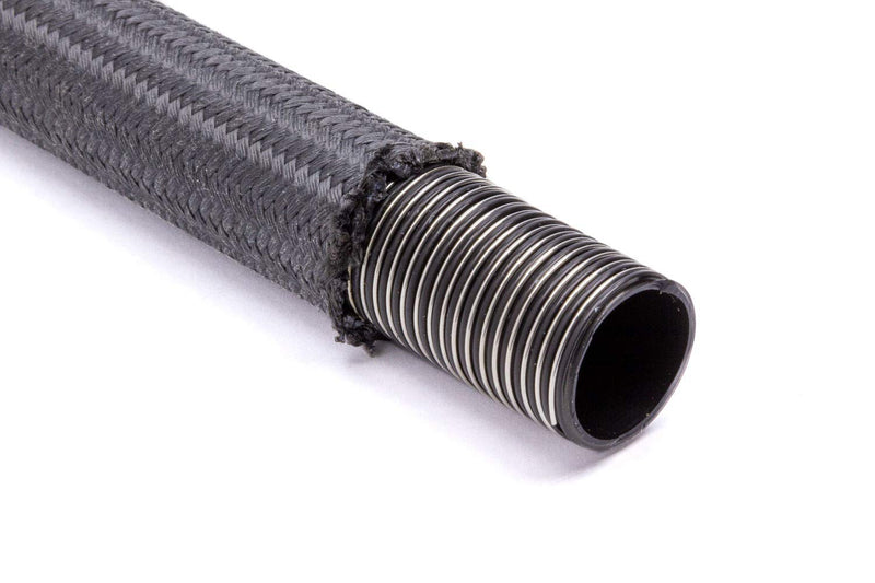 Hose FRAGOLA, 12 an, 10 ft, Braided Fire Retardant Fabric, Wire Reinforced, PTFE, Black, Each